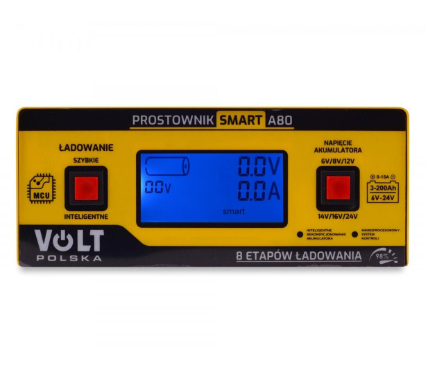 VOLT Prostownik akumulatorowy SMART 6V/12V/24V 15A A80 - 1107483 - zdjęcie